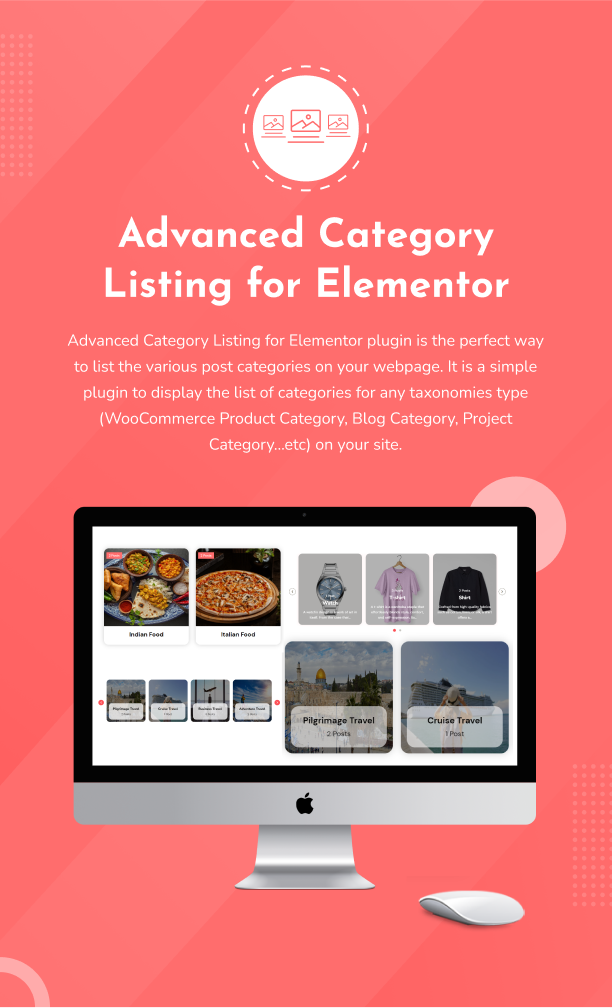 Advanced Category Listing for Elementor WordPress Plugin
