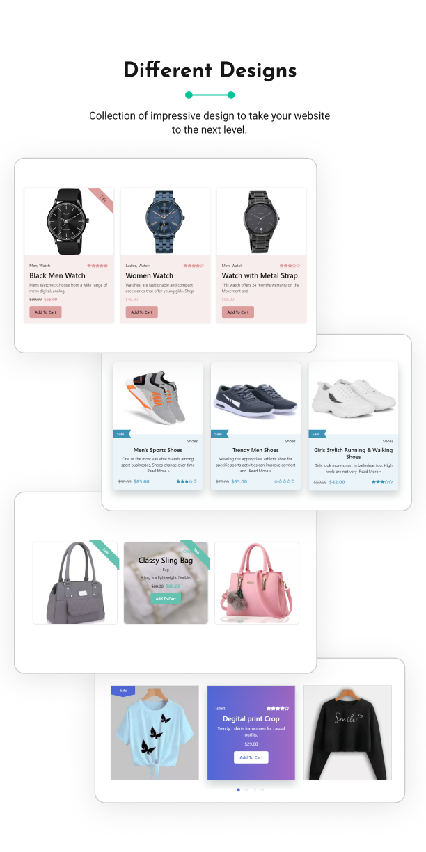 Different Designs - Advanced Product Catalog for WooCommerce
