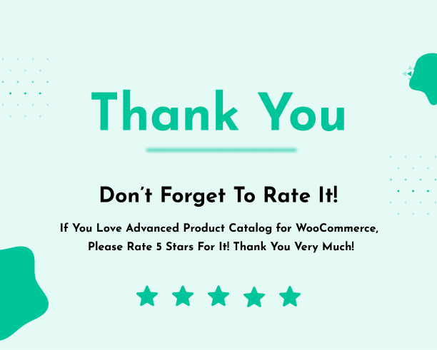 Thank You for Purchase - Advanced Product Catalog for WooCommerce
