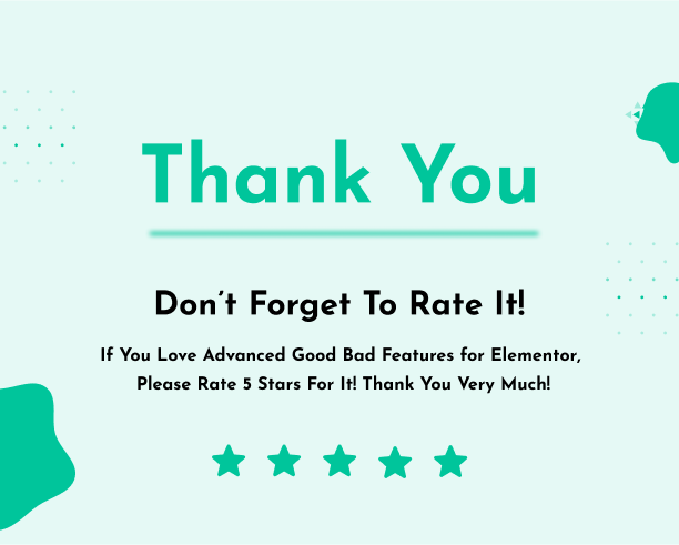 Thank You for Purchase - Advanced Product Features Showcase for Elementor
