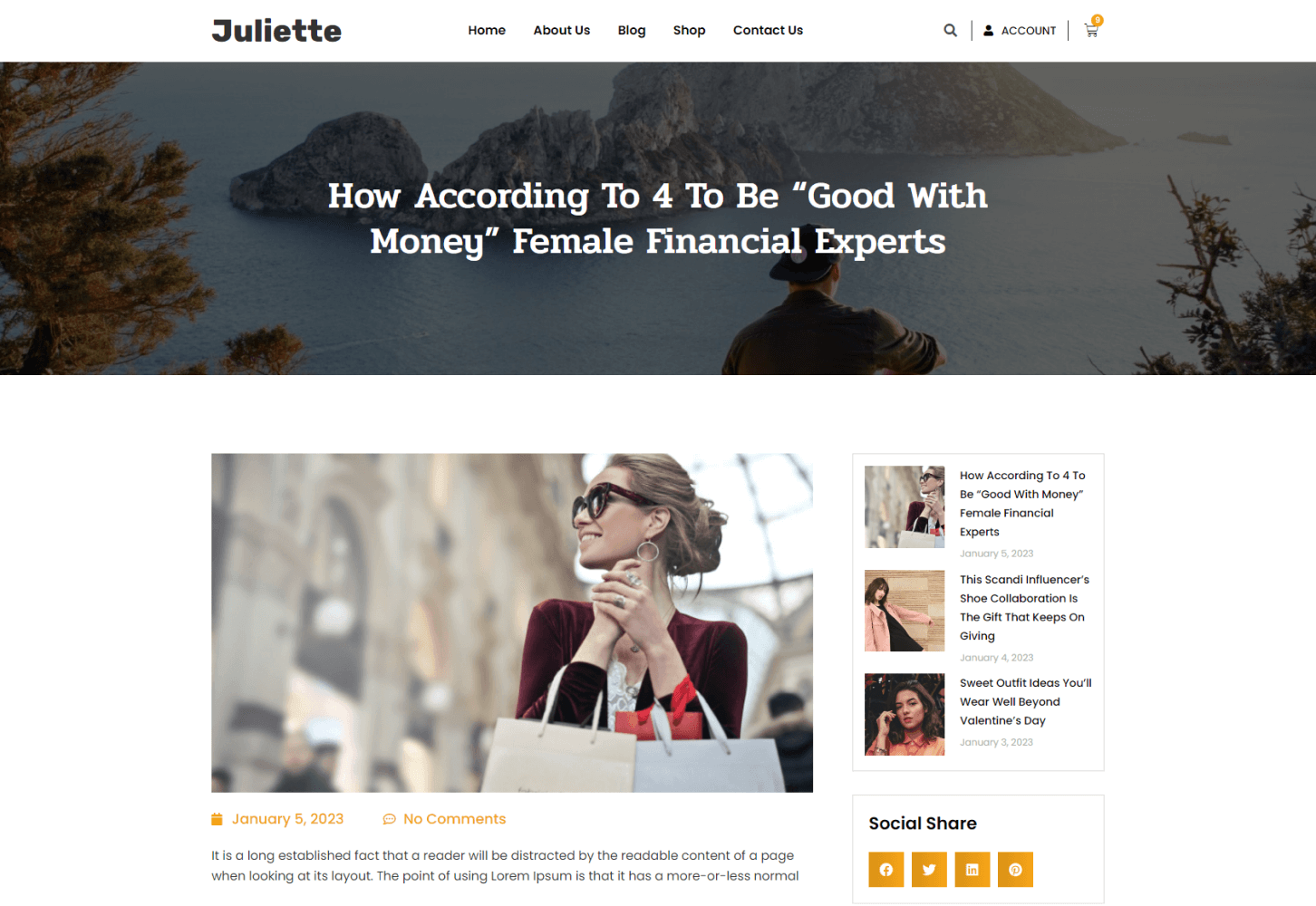 Juliette Blog Details Page
