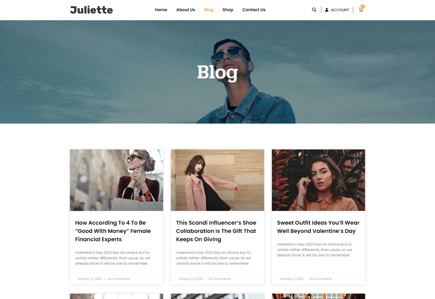 Juliette Blog Page