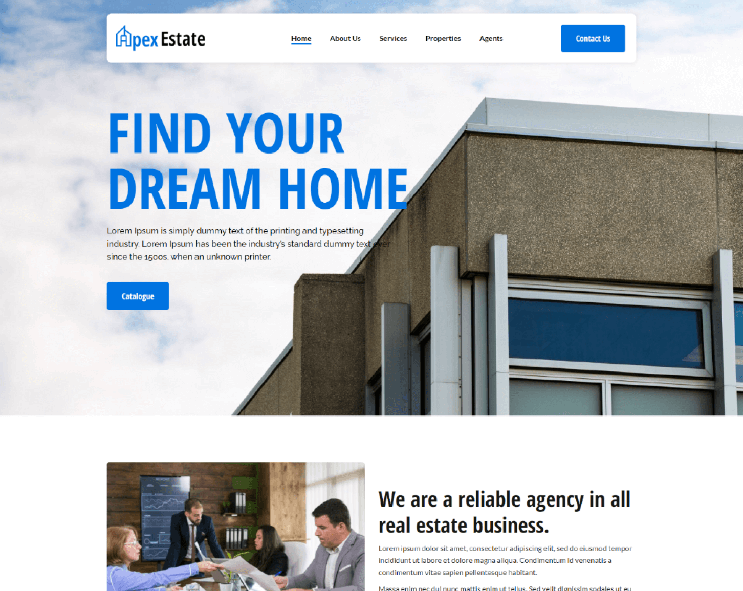 Apex Estate Home Page